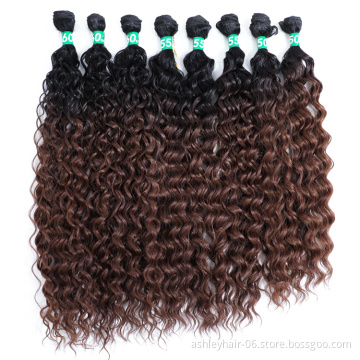 High Temperature Organic Fiber 100% Synthetic Deep Water Spring Curl Hair